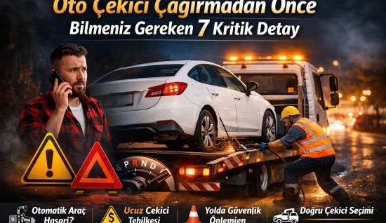 Oto Çekici Çağırmadan Önce Bilmeniz Gereken 7 Kritik Detay